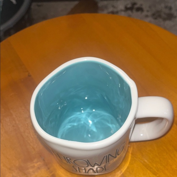 Throwing Shade by Rae Dunn White and Blue Ceramic Mug - Picture 2 of 4
